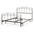 Pemberly Row Queen Bed with Standard Bolt-On Frame in Black Walnut