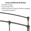 Pemberly Row Twin Bed with Standard Bolt-On Frame in Black Walnut