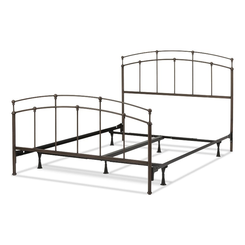 Pemberly Row Twin Bed with Standard Bolt-On Frame in Black Walnut