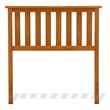 Pemberly Row Full/Queen Size Slatted Solid Hardwood Headboard in Maple