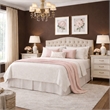 Pemberly Row Full/Queen Size Tufted Upholstered Headboard in Beige