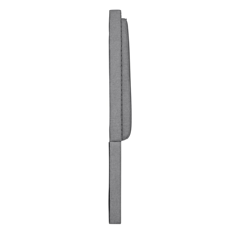 Pemberly Row King Size Upholstered Wingback Headboard in Gray