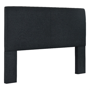 Pemberly Row Full/Queen Size Upholstered Headboard in Dark Gray