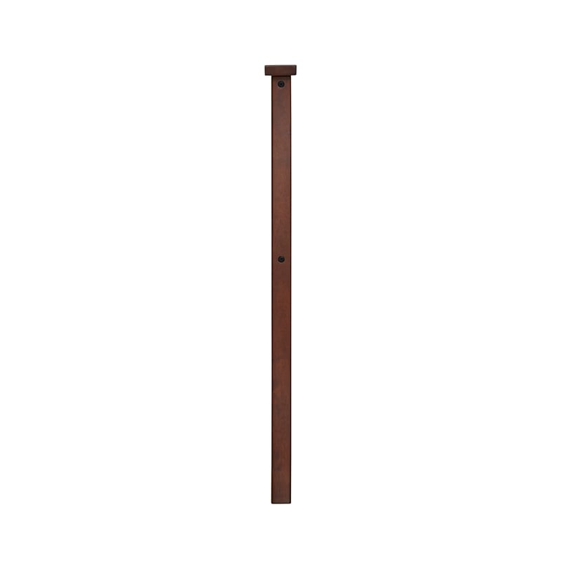 Pemberly Row Full/Queen Size Slatted Solid Hardwood Headboard in Merlot
