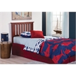 Pemberly Row Twin Size Slatted Solid Hardwood Headboard in Merlot