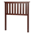 Pemberly Row Twin Size Slatted Solid Hardwood Headboard in Merlot