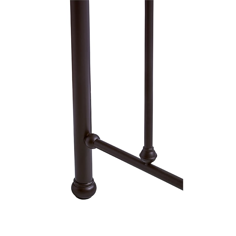 Pemberly Row Queen Size Spindle Metal Headboard in Oiled Bronze