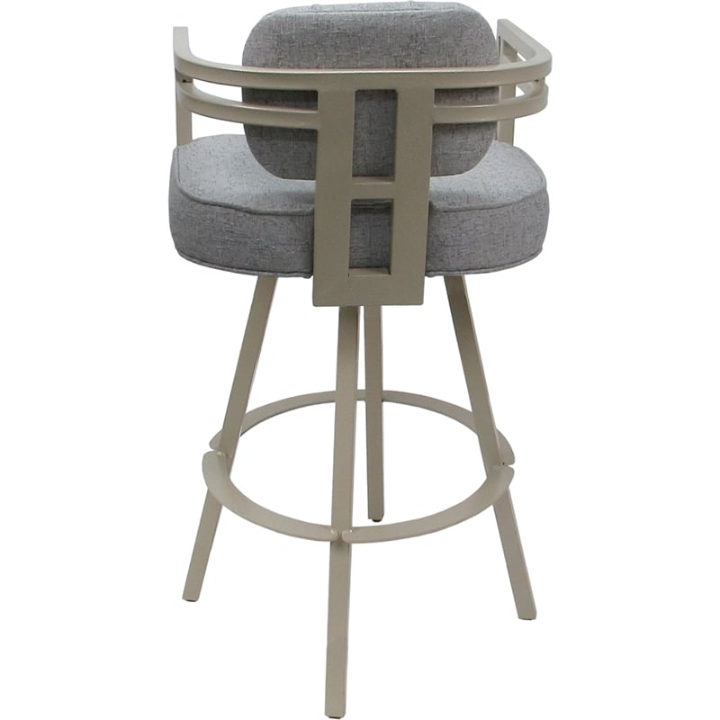 Pemberly Row Beige Swivel Extra Tall Stool 34