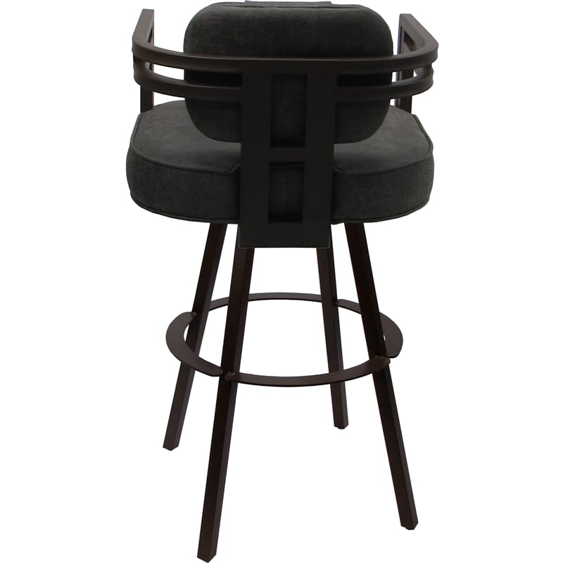 Pemberly Row Brown Swivel Counter Stool 26