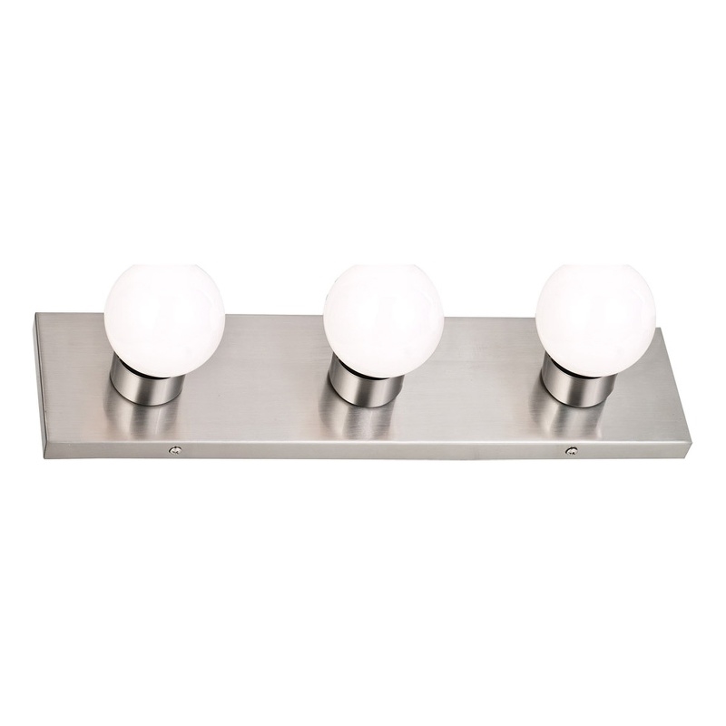 Pemberly Row 3-Light Vanity Light in Satin Nickel with Steel Frame