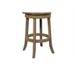 Pemberly Row Faux Leather Swivel Wood Counter Stool in Toasted Oak Finish