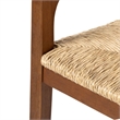 Pemberly Row Dining Rush Armchair in Chestnut Wire-Brush Finish