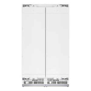 Pemberly Row Panel Ready Column 24&quot Refrigerator and Freezer Combo in White