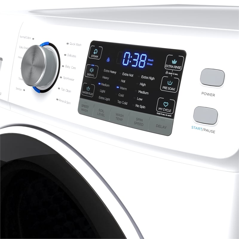 Pemberly Row 4.5 cu. ft. Large Capacity Front Load Washing Machine in White