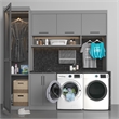 Pemberly Row 4.5 cu. ft. Large Capacity Front Load Washing Machine in White