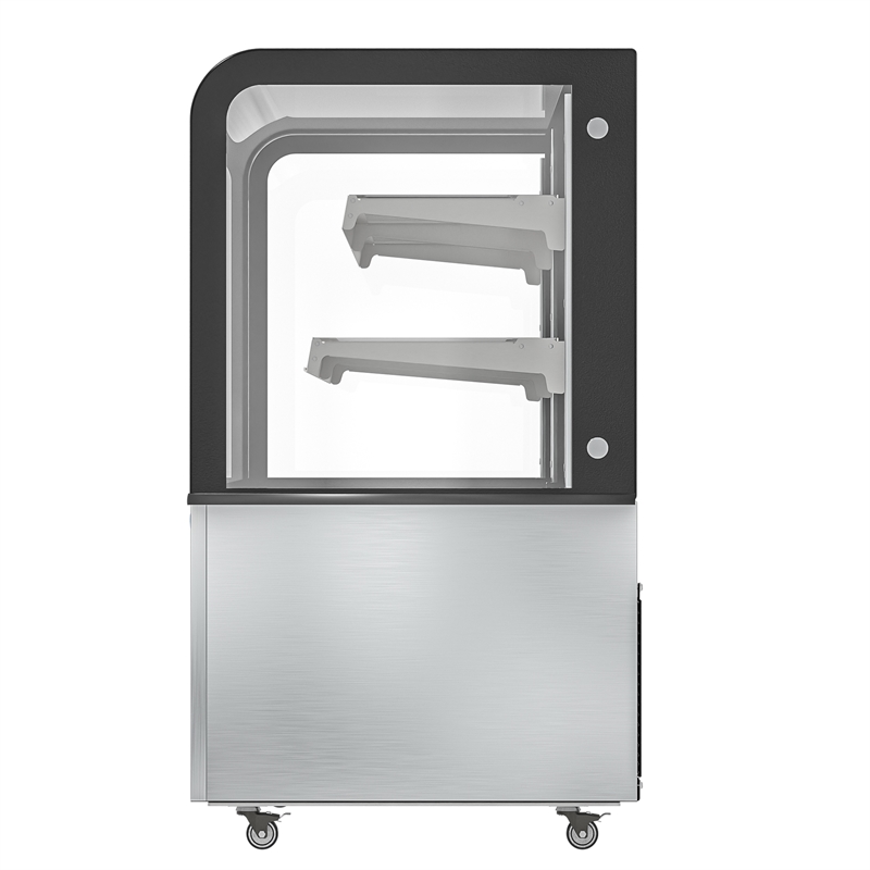 Pemberly Row 71 in. 20 cu. ft. Dry Bakery Display Case with Curved Glass