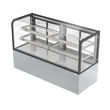 Pemberly Row 71 in. 20 cu. ft. Dry Bakery Display Case with Curved Glass