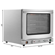Pemberly Row Half-Size Pan Countertop Convection Oven with 4 Racks