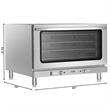 Pemberly Row Full-Size Pan Countertop Convection Oven with 4 Racks