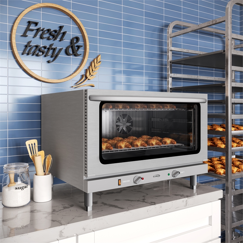 Pemberly Row Full-Size Pan Countertop Convection Oven with 4 Racks