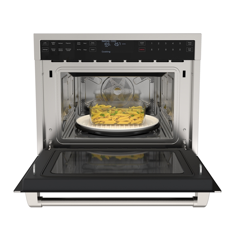 Pemberly Row 24 in. Built-In Microwave Convection Oven with Air Fry
