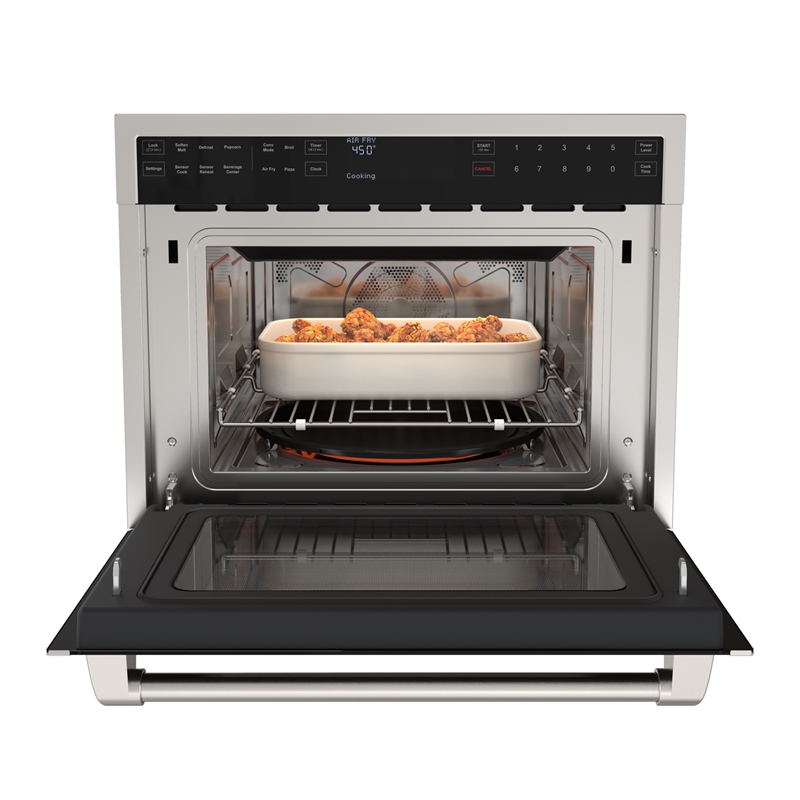 Pemberly Row 24 in. Built-In Microwave Convection Oven with Air Fry