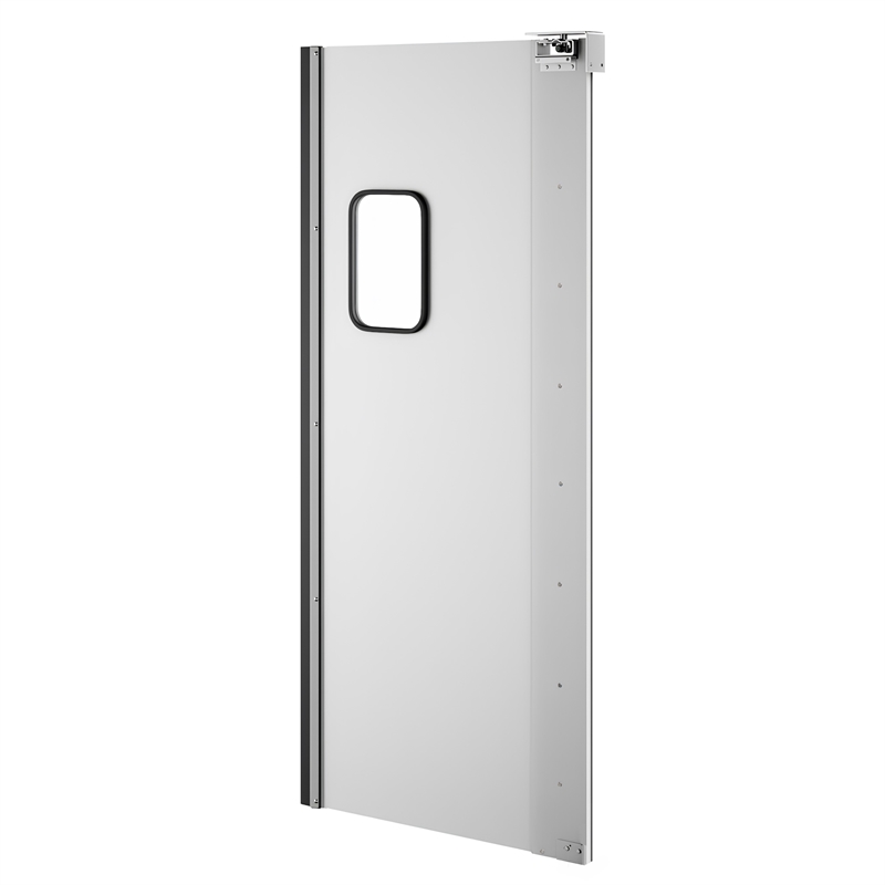 Pemberly Row 36 in. x 84 in. Single Aluminum Swinging Traffic Door