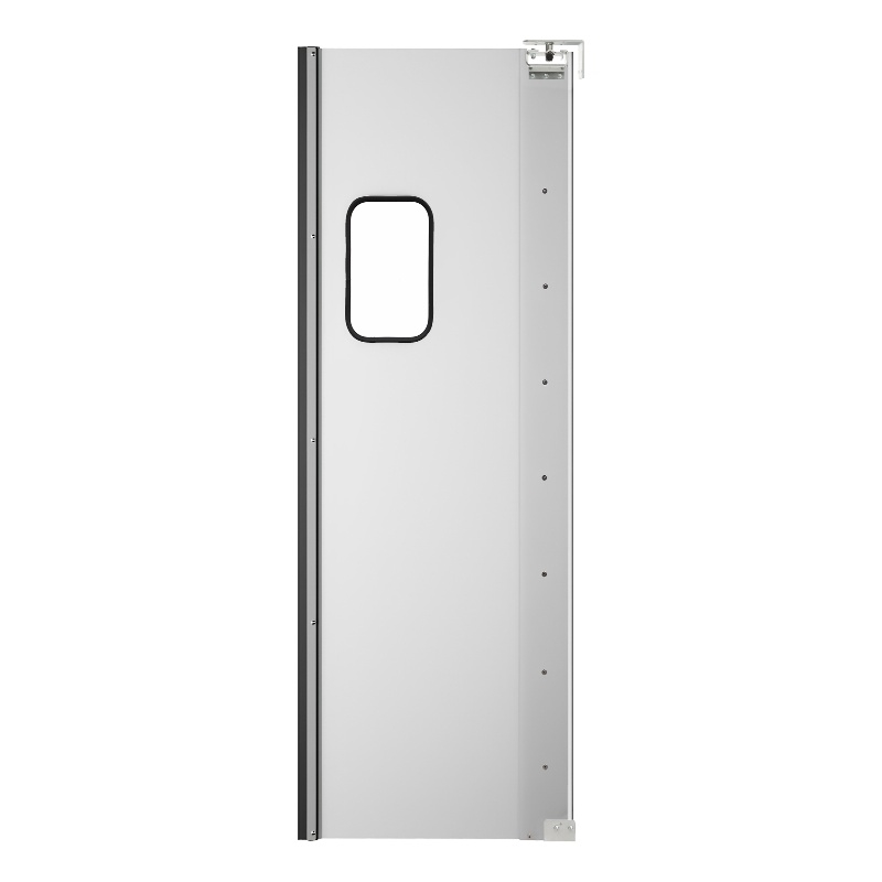 Pemberly Row 36 in. x 84 in. Single Aluminum Swinging Traffic Door