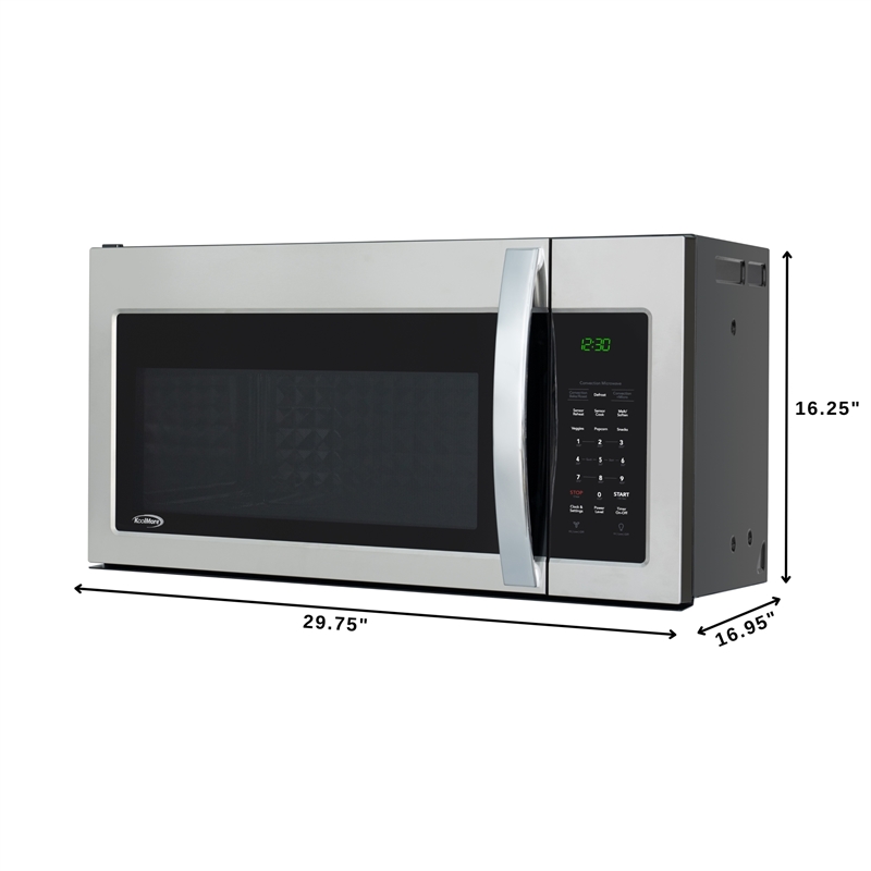 Pemberly Row 30 in. 1.5 cu.ft Over-the-Range Convection Microwave in Black