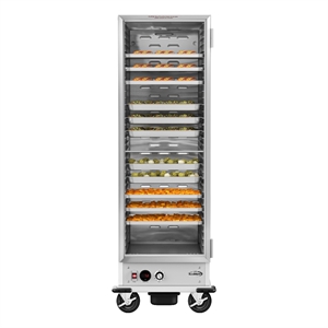 Pemberly Row 33&quot Commercial Non-Insulated Heated Holding Cabinet in Silver