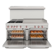 Pemberly Row 60 in. Gas Range with 36 in. Griddle in Stainless-Steel