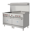 Pemberly Row 60 in. Gas Range with 36 in. Griddle in Stainless-Steel