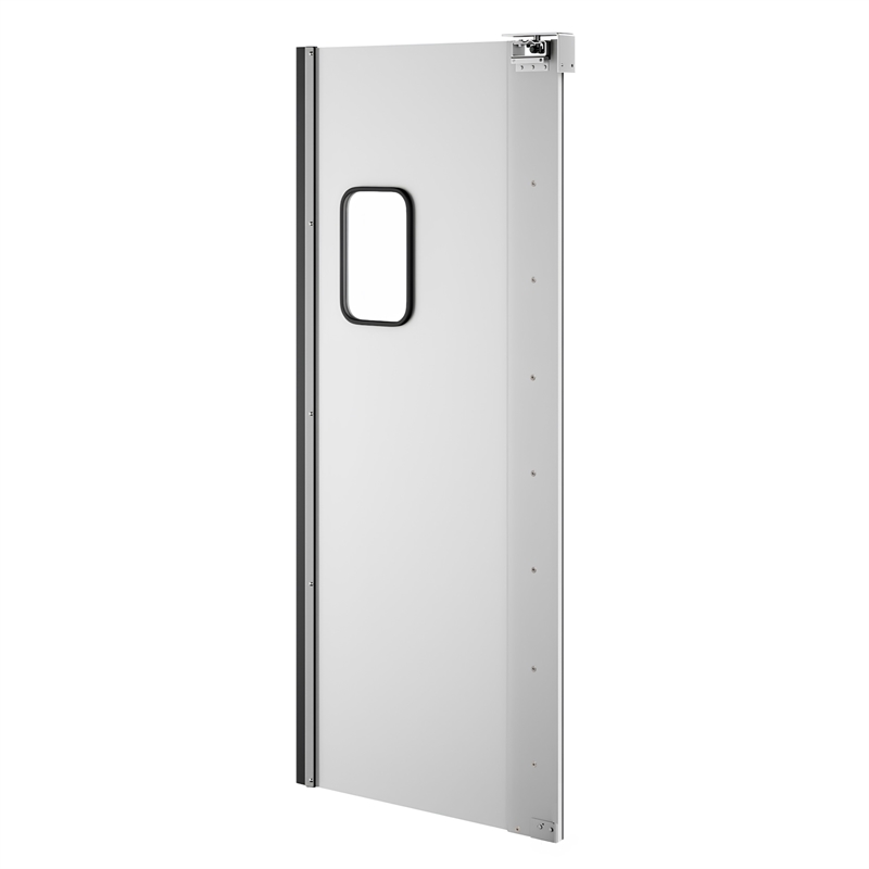 Pemberly Row 30 in. x 84 in. Single Aluminum Swinging Traffic Door