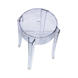 Pemberly Row Modern Acrylic Dining Stools Clear Set of 2