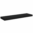 Pemberly Row MDF and Metal Wall Shelf in Black Rectangular Design