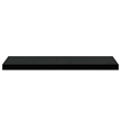 Pemberly Row MDF and Metal Wall Shelf in Black Rectangular Design