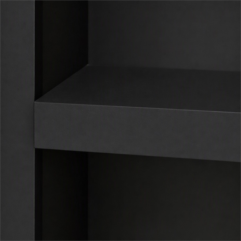 Pemberly Row Stainless Steel Toilet Paper Holder Niche in Black Matte Finish