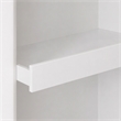 Pemberly Row Stainless Steel Toilet Paper Holder Niche in White Matte Finish