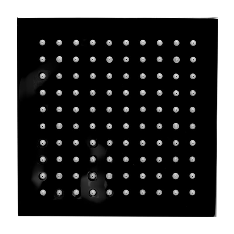 Pemberly Row Square LED Rain Shower Head in Polished Chrome Brass