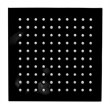 Pemberly Row Square LED Rain Shower Head in Polished Chrome Brass