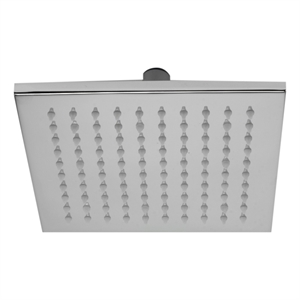Pemberly Row Square LED Rain Shower Head in Polished Chrome Brass