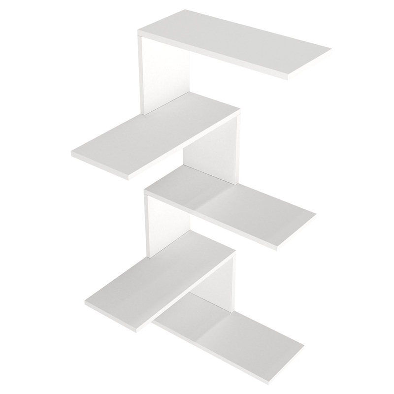 Pemberly Row Scandinavian Wall Shelf in Durable Particle Board