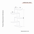 Pemberly Row Scandinavian Wall Shelf in Durable Particle Board