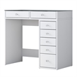 Pemberly Row Make-Up Table with Melamine Coating in White Finish