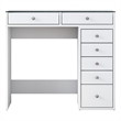 Pemberly Row Make-Up Table with Melamine Coating in White Finish