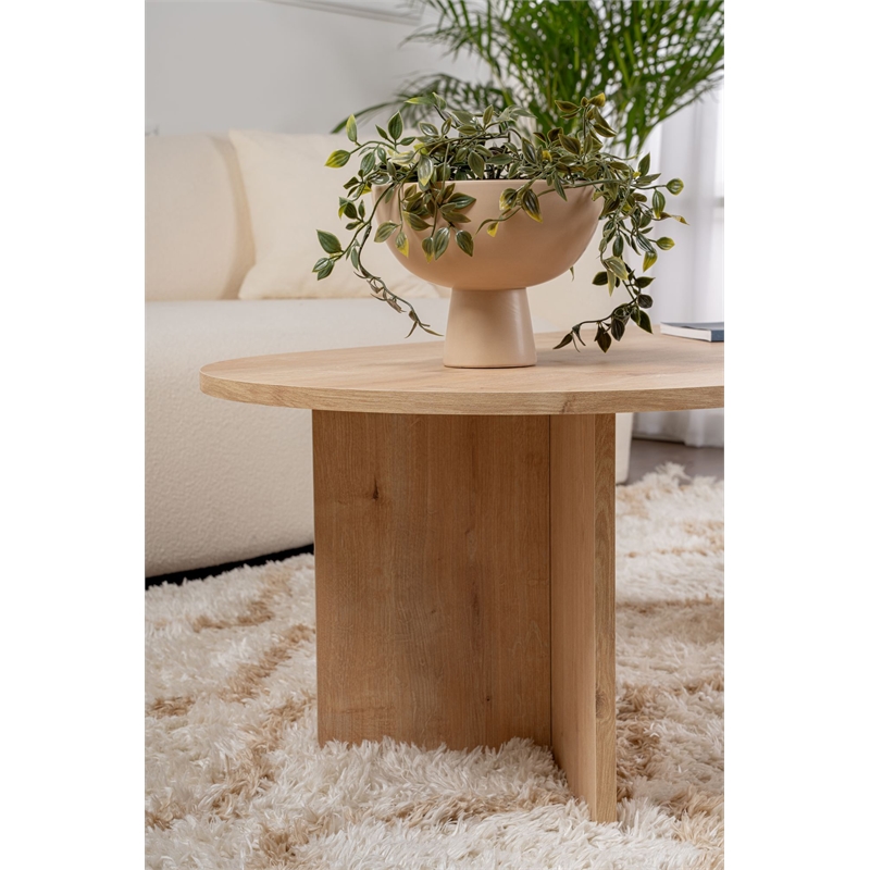 Pemberly Row Sable Coffee Table in Sapphire Oak Finish