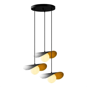 Pemberly Row Metal Body Chandelier in Black with Adjustable Height