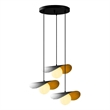 Pemberly Row Metal Body Chandelier in Black with Adjustable Height