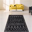 Pemberly Row Polyester Hypnose Soho Carpet in Black 140 x 190 cm