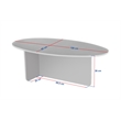 Pemberly Row Coffee Table in Travertine with 47 in Width